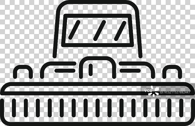 气垫船在气垫上漂浮运输图片素材