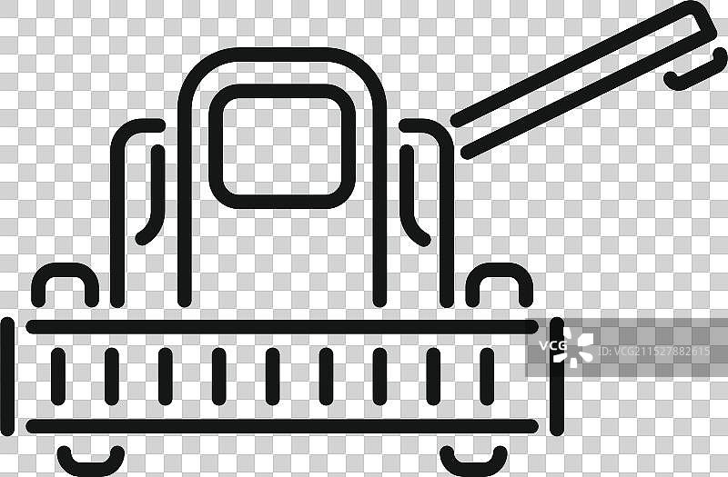 联合收割机在田野中收割小麦图片素材