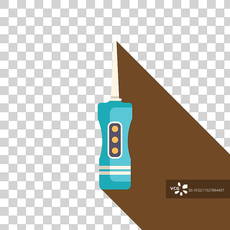 电动口腔冲洗器用于清洁牙齿和图片素材