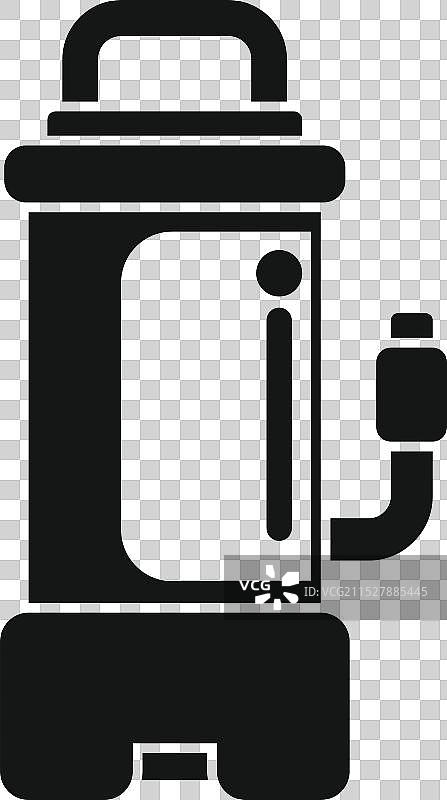 水泵图标，显示园艺或清洁工具图片素材