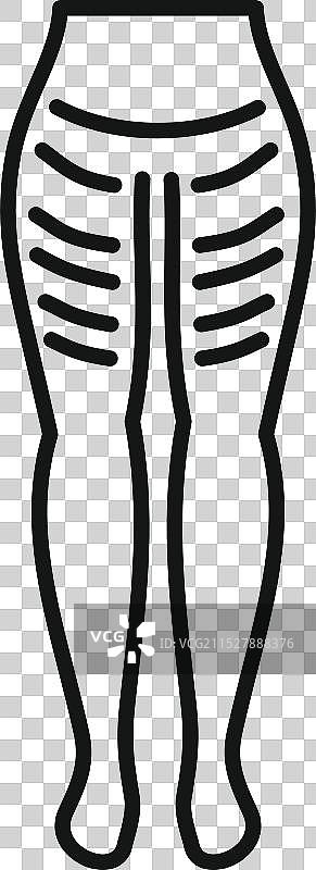 女性展示大腿上的妊娠纹图片素材