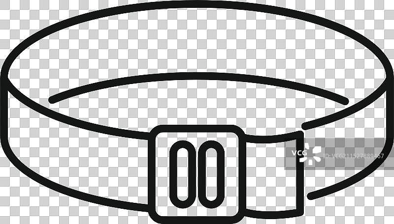 代表时尚服装的腰带图标图片素材