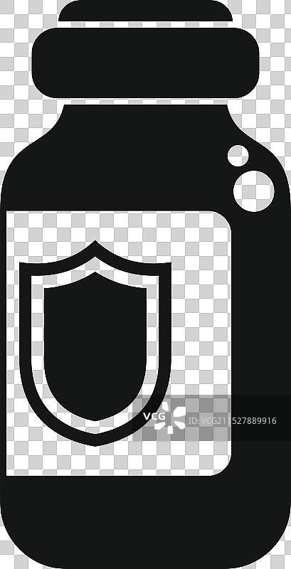 免疫系统增强补充剂瓶图片素材