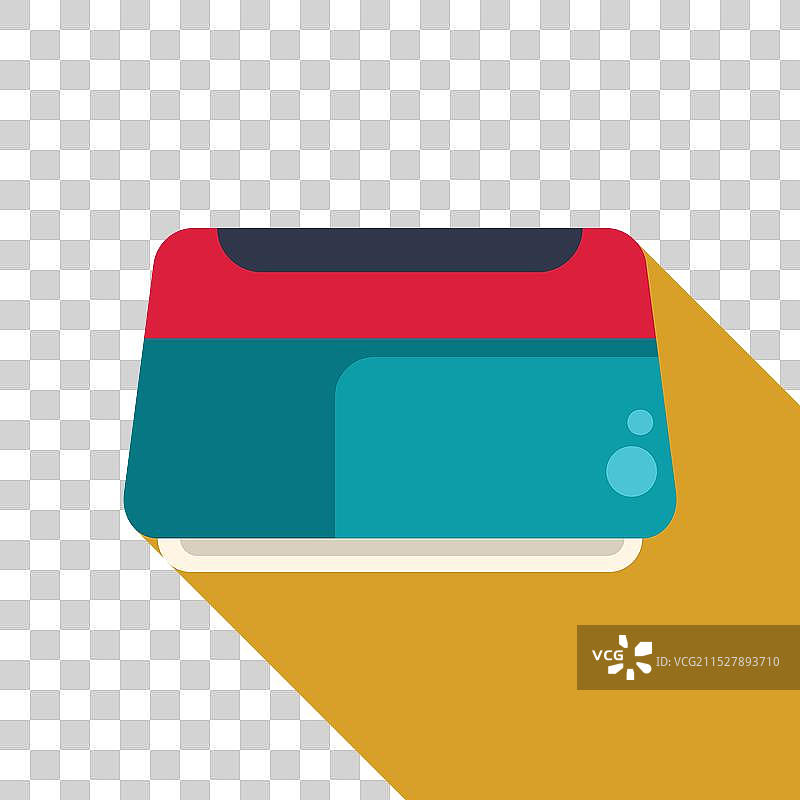 挂在黄色墙壁上的空调正在制冷图片素材