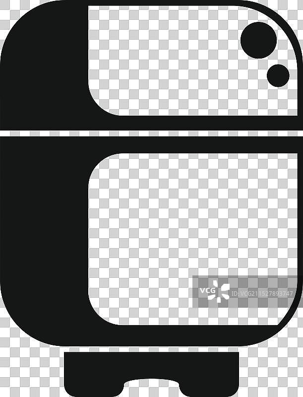 现代双腔深油炸锅图标展示图片素材