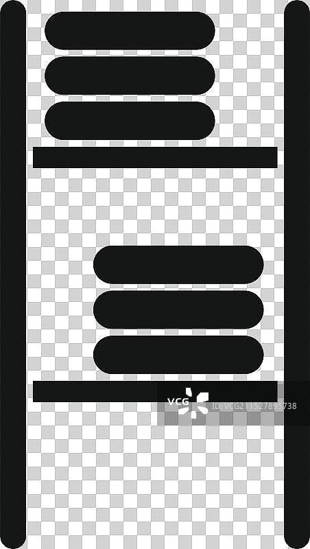 简单的衣架图标，展示折叠的衣物图片素材