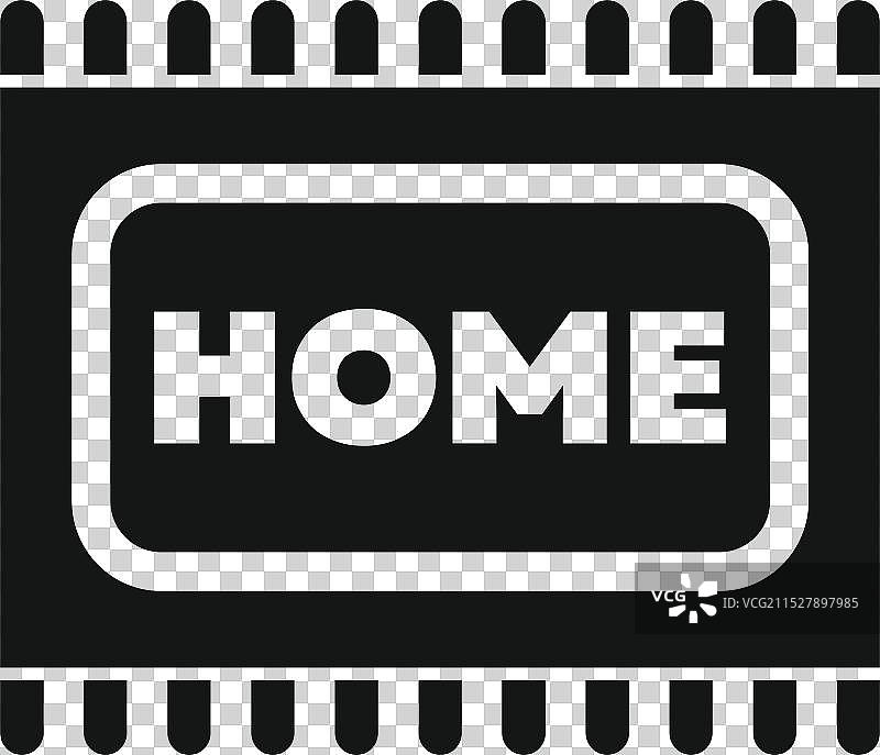 欢迎客人的家居门垫图片素材