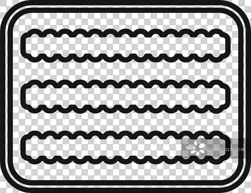 带有凹槽的烤盘，便于均匀烹饪和轻松使用图片素材