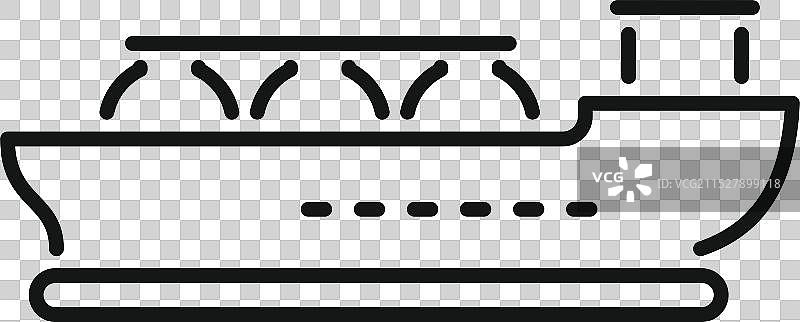 渡船载着乘客穿越水道图片素材