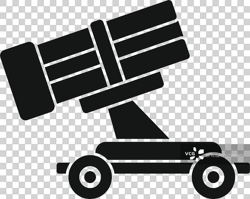 古代军事火箭发射器矗立在上面图片素材