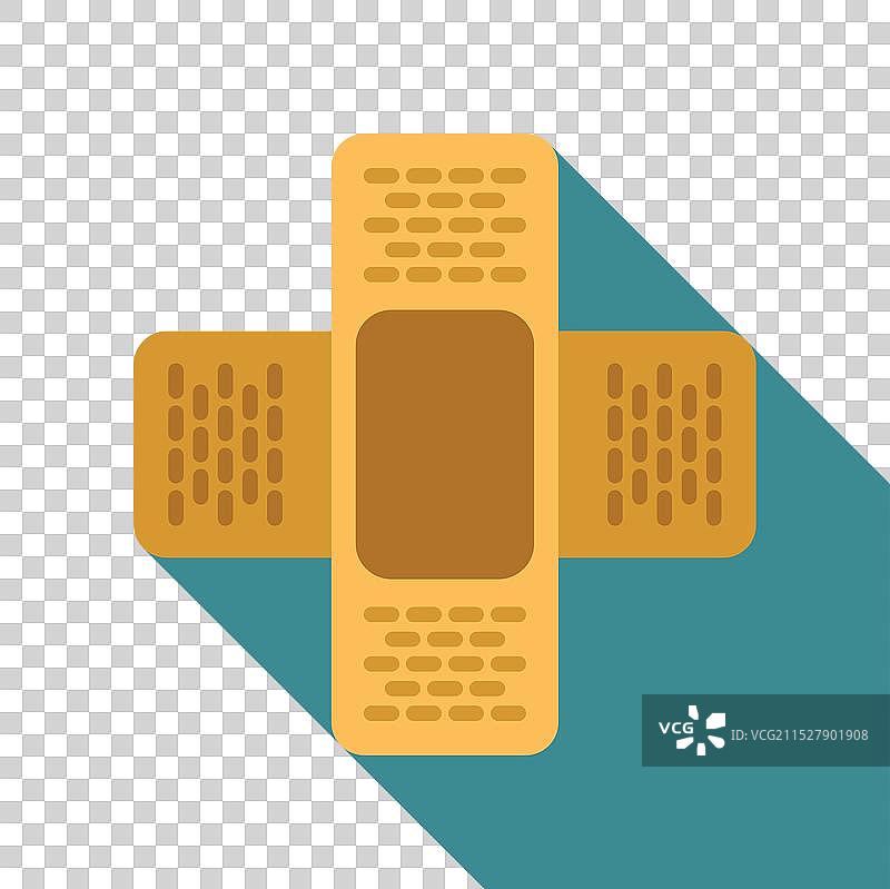 保护受伤皮肤的粘性绷带图片素材