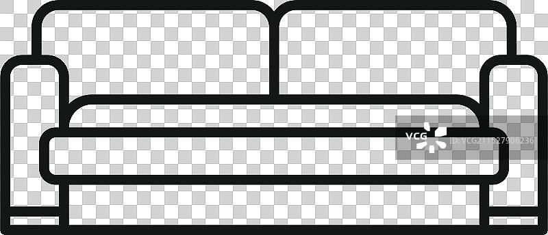 沙发床变身为舒适的床图片素材