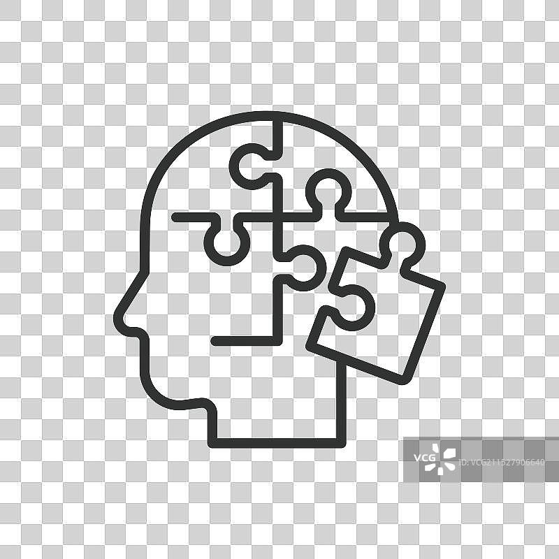 心理治疗线条设计心理治疗图片素材