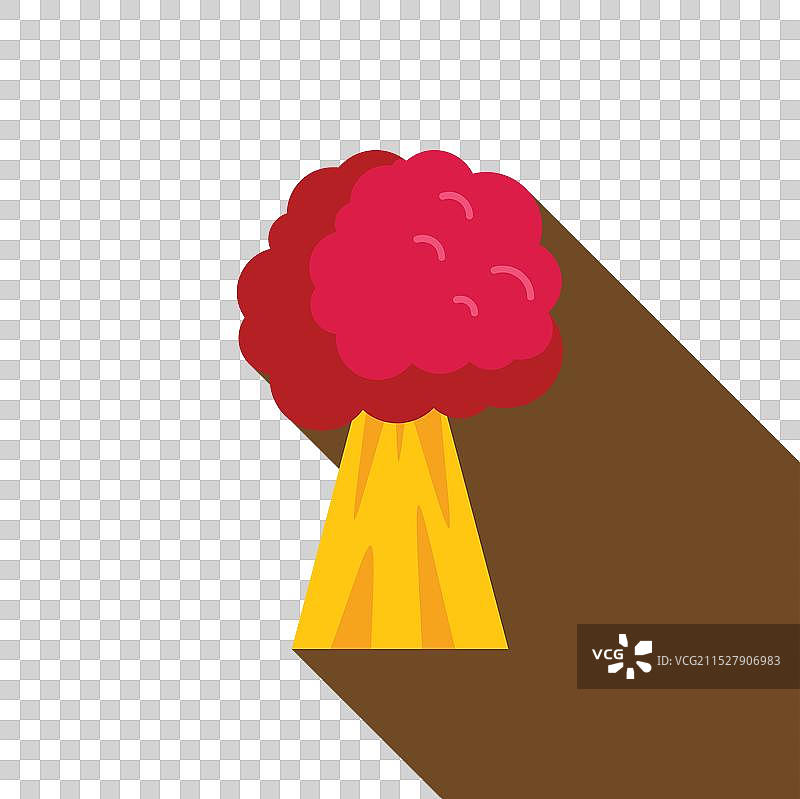 核爆炸蘑菇云升起，延绵不绝图片素材