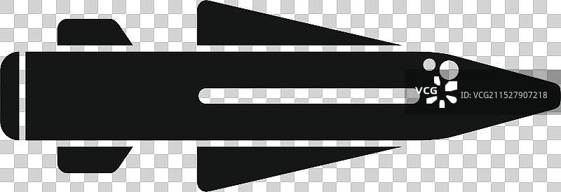 现代超音速巡航导弹飞行中图片素材