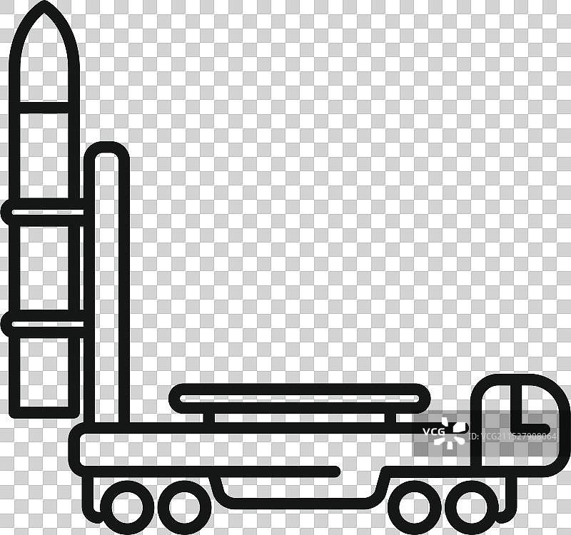 运输强大核武器的军用卡车图片素材