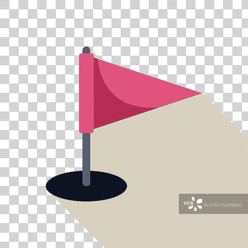 粉色三角旗向右飘扬图片素材