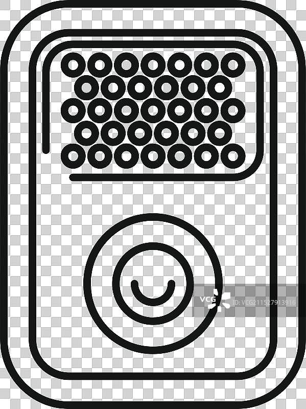 便携式音响设备播放电子音乐图片素材