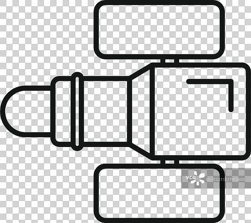 使用大镜头观察太空的望远镜图片素材