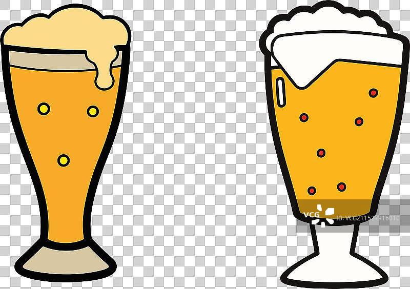 啤酒杯的剪影与奶酪酱图片素材