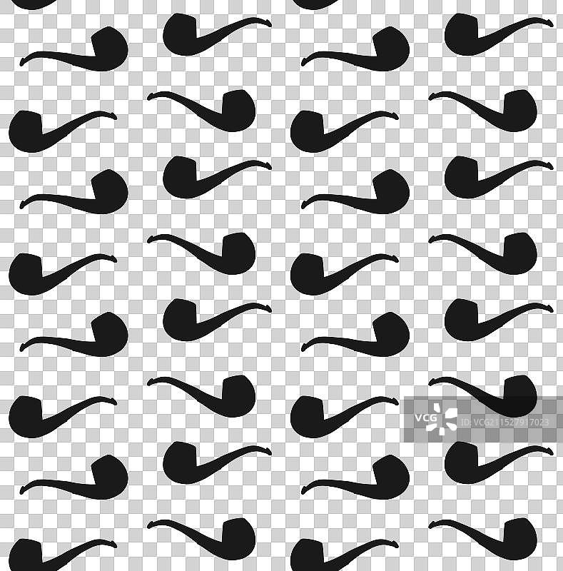 手绘烟斗轮廓图片素材