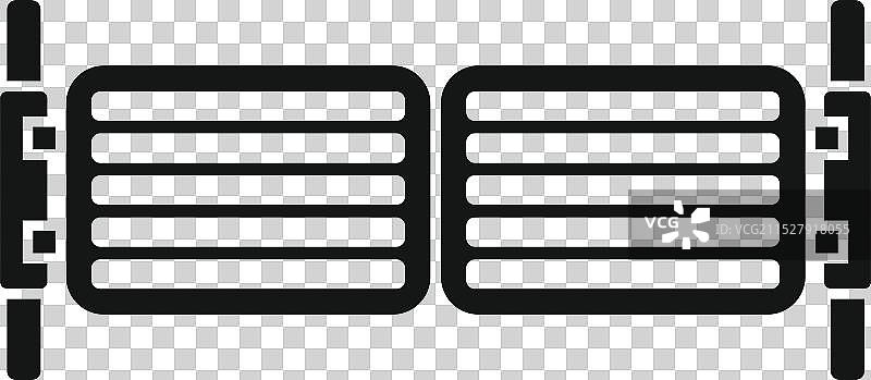 简单的双开门图标图片素材