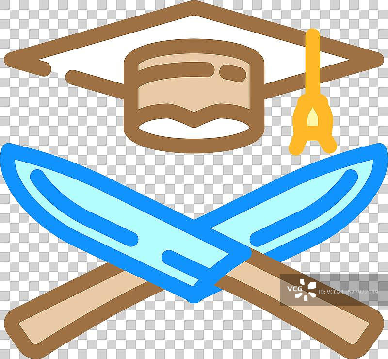 烹饪学校餐厅厨师彩色图标图片素材