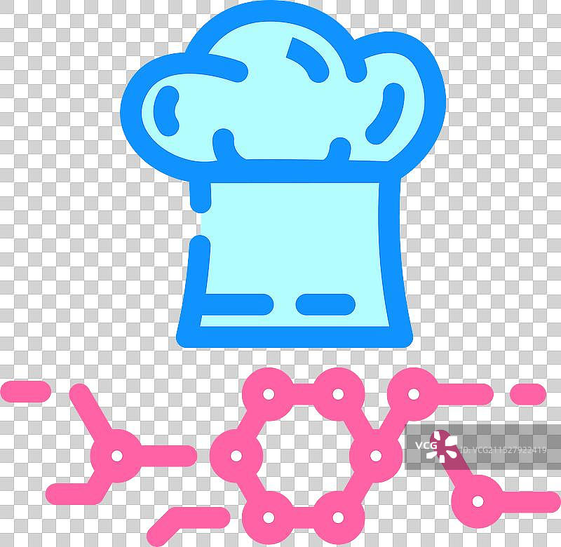 融合菜餐厅厨师彩色图标图片素材