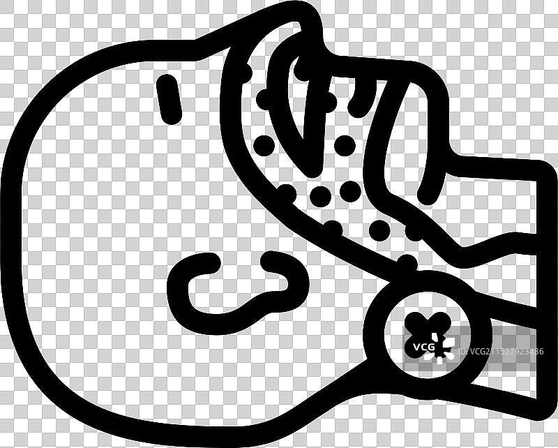 阻塞性睡眠呼吸暂停 肥胖 超重 线条图片素材