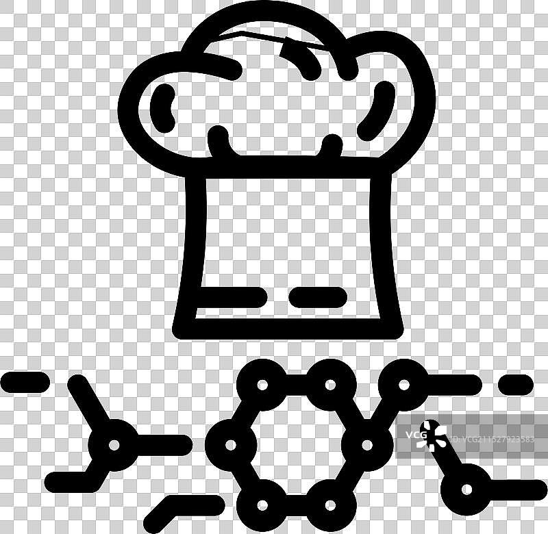 融合菜餐厅厨师线条图标图片素材