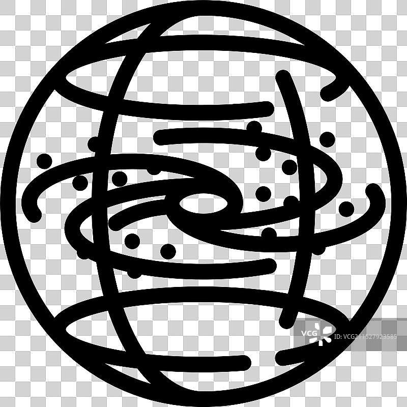 暗物质未解之谜线条图标图片素材