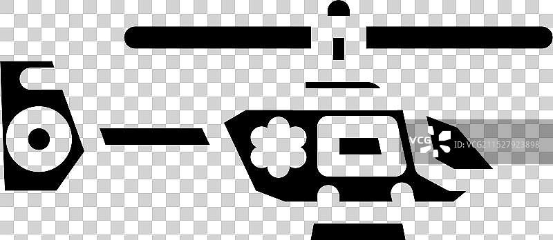 救护车直升机停机坪图标图片素材
