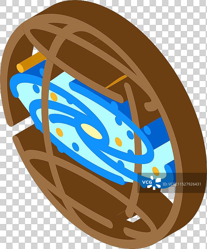 暗物质未解之谜等距图标图片素材