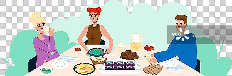 户外早午餐桌图片素材