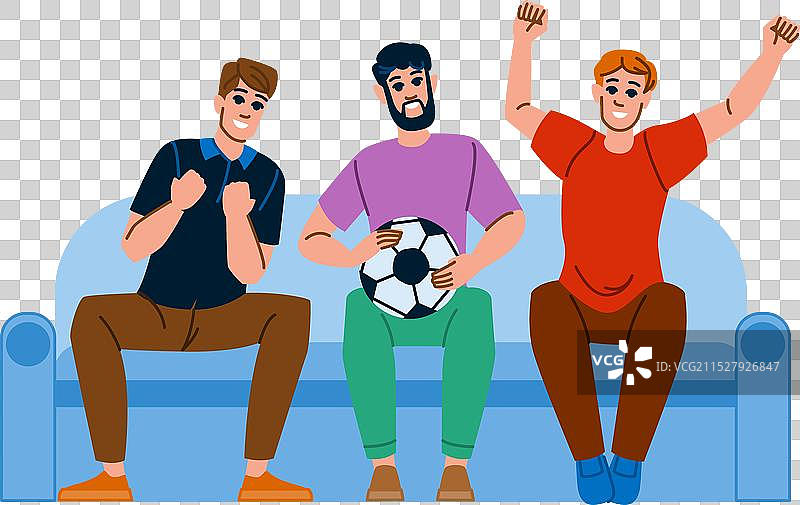 观看现场足球比赛的配对图片素材