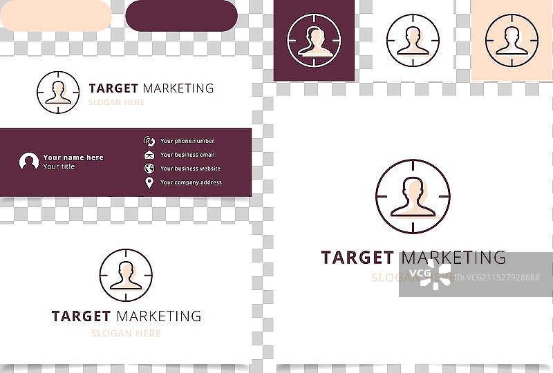 目标营销标志品牌名片图片素材