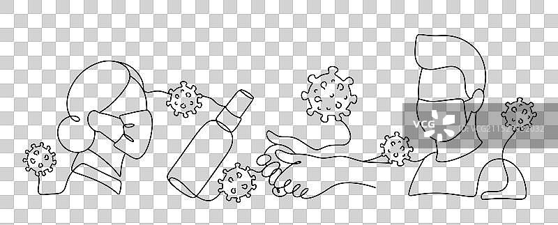 新冠病毒防护图片素材