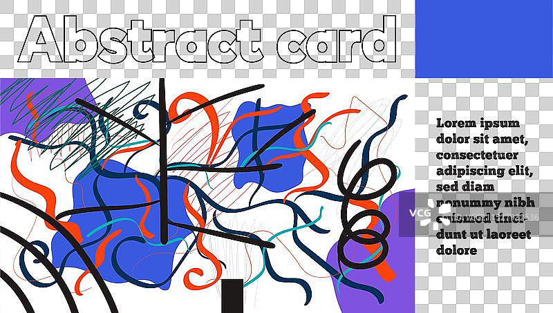 复古包豪斯超现实明信片海报图片素材