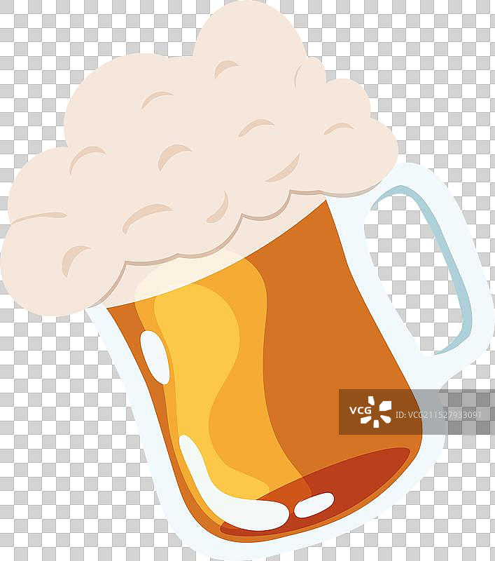 泡沫啤酒杯图片素材