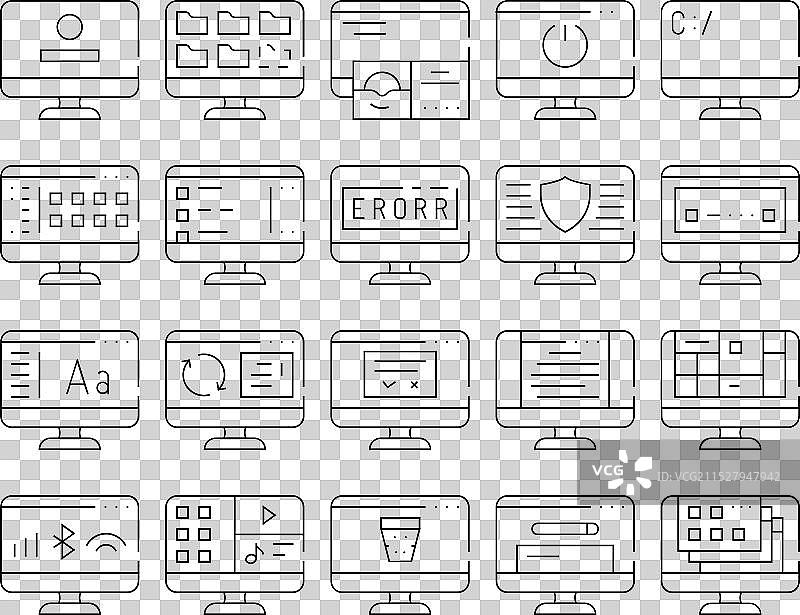 操作系统电脑图标集合图片素材