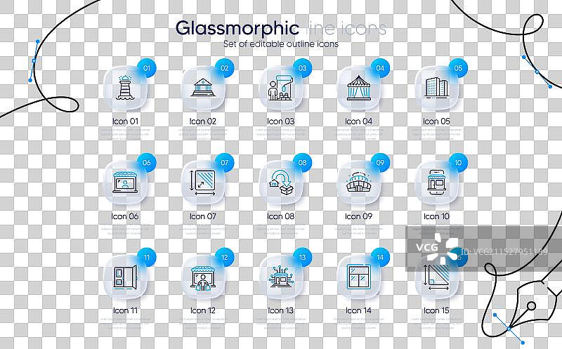 市场画家的套装和开门线条图片素材