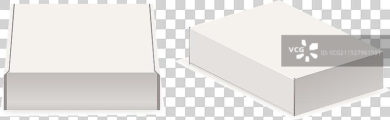 白色纸箱产品品牌展示的闭合模型图片素材