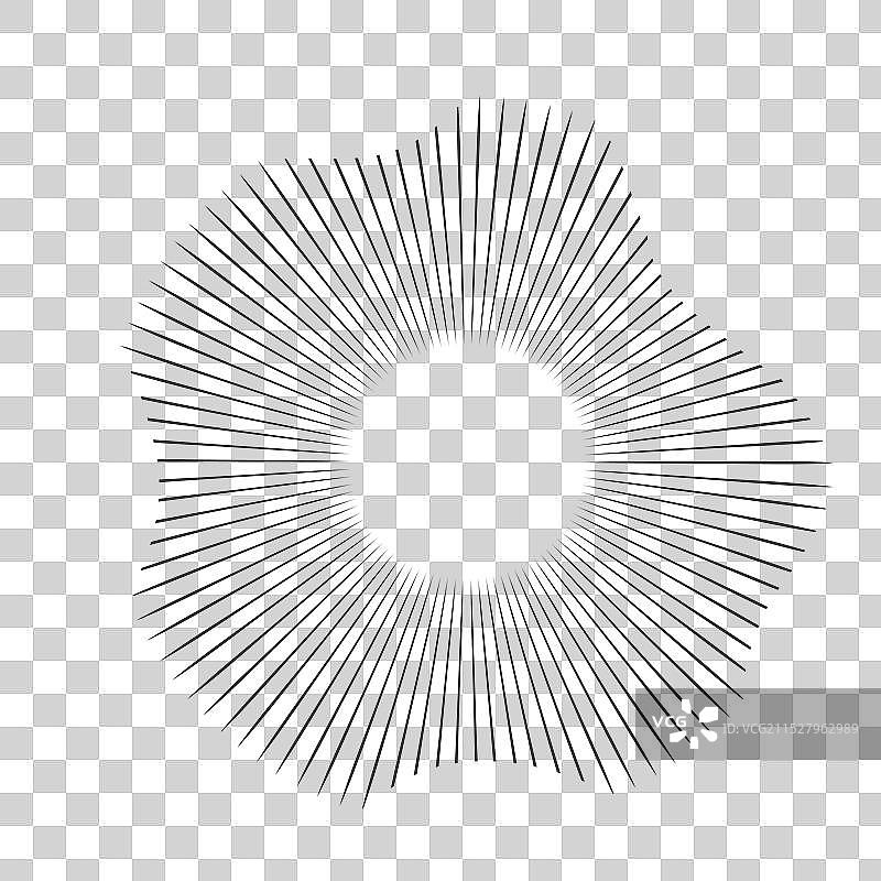 同心音频节奏线径向圆形声音图片素材