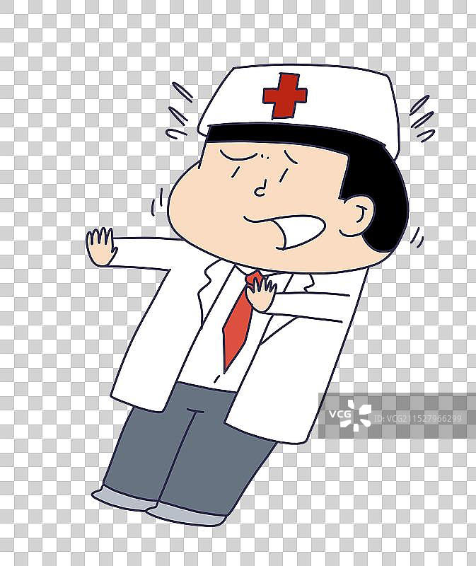 抗拒的医院医生图片素材