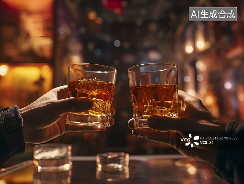【AI数字艺术】干杯插画图片素材