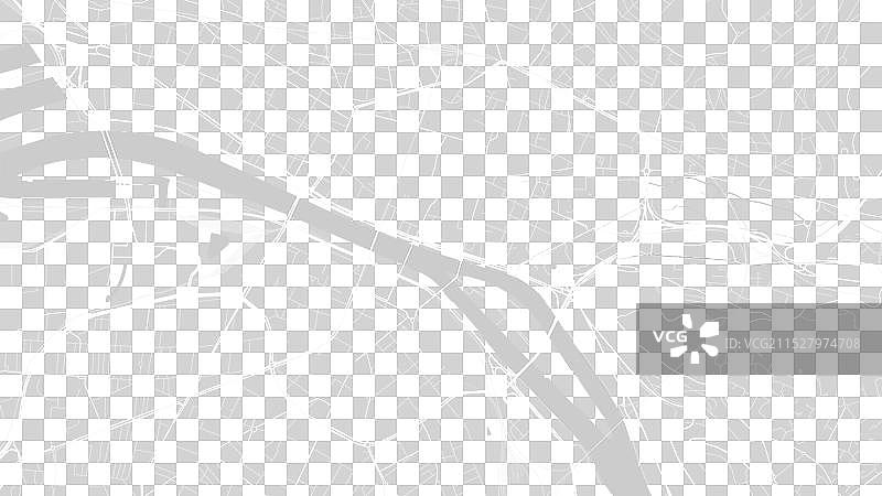 白色和浅灰色的法国鲁昂地图背景图片素材