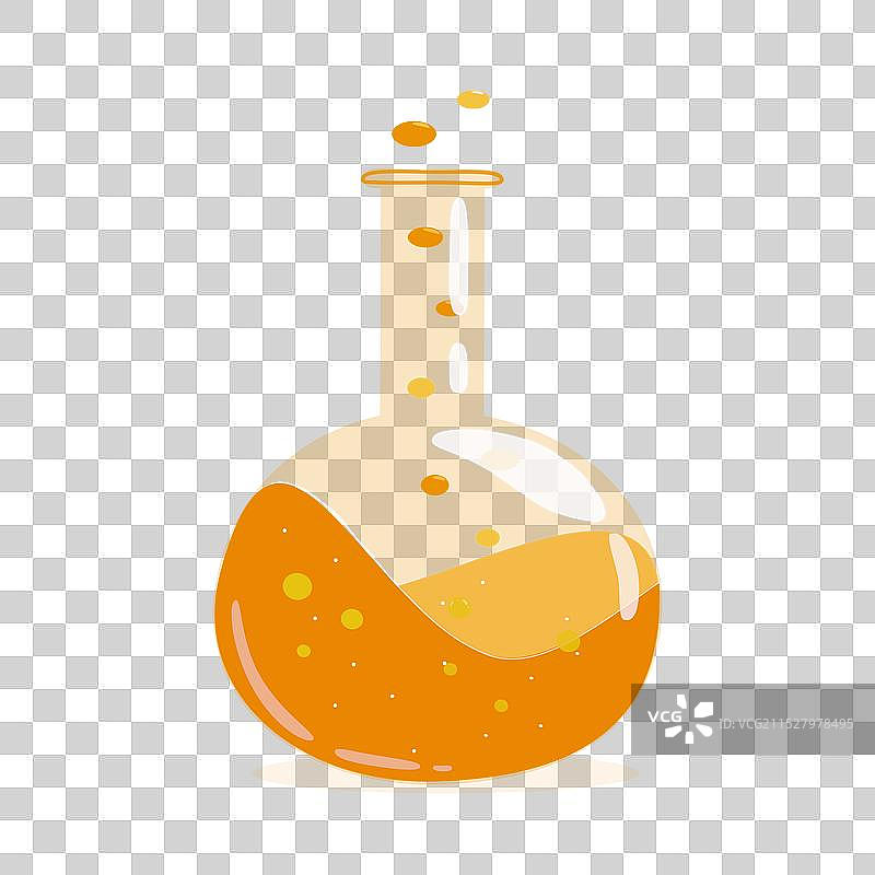 万圣节故事 一瓶玻璃药水瓶与一个图片素材