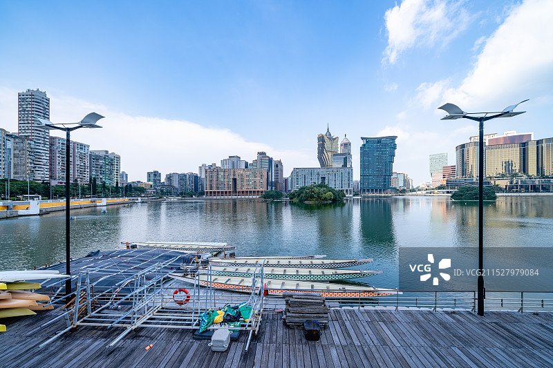 澳门南湾湖城市风光图片素材
