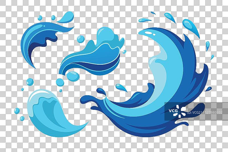 动态水花展示水滴和图片素材