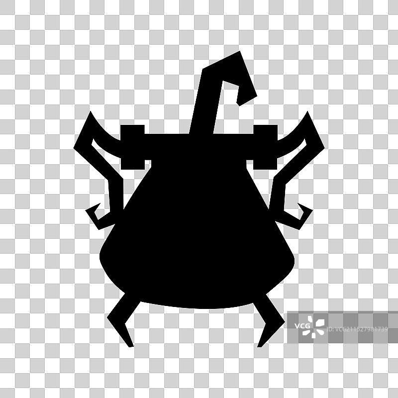 简单风格的女巫锅图片素材